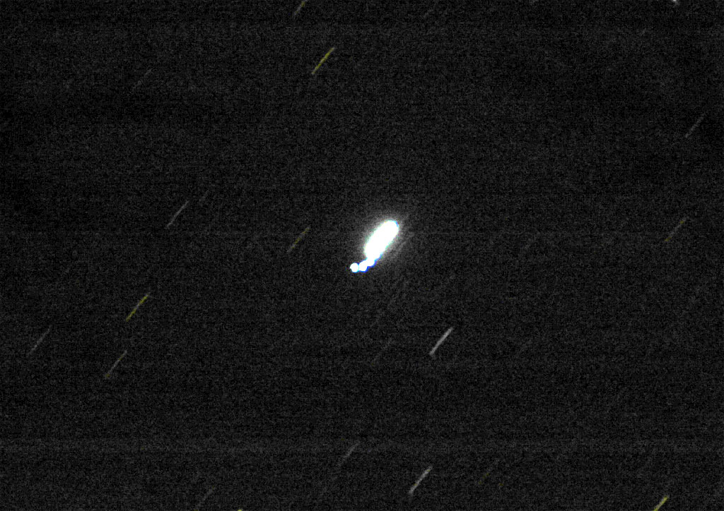 UFO object with Sirius after Photoshop effects