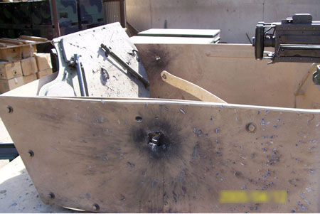 An armor piercing RPG threatens the safety of soldiers even within their An armor piercing RPG threatens the safety of soldiers even within their